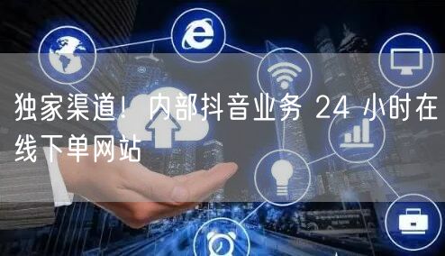 独家渠道！内部抖音业务 24 小时在线下单网站