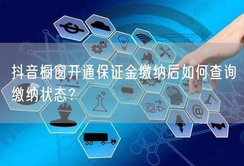 抖音橱窗开通保证金缴纳后如何查询缴纳状态？