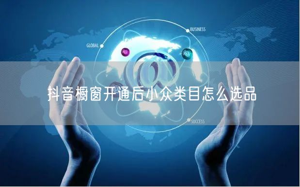 抖音橱窗开通后小众类目怎么选品