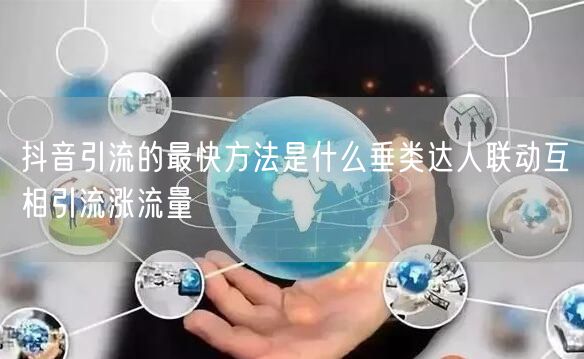 抖音引流的最快方法是什么垂类达人联动互相引流涨流量