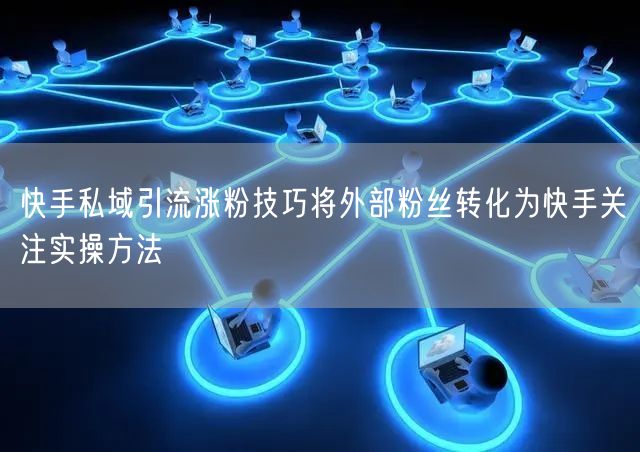 快手私域引流涨粉技巧将外部粉丝转化为快手关注实操方法