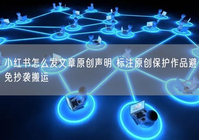小红书怎么发文章原创声明 标注原创保护作品避免抄袭搬运