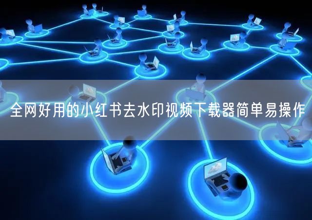 全网好用的小红书去水印视频下载器简单易操作