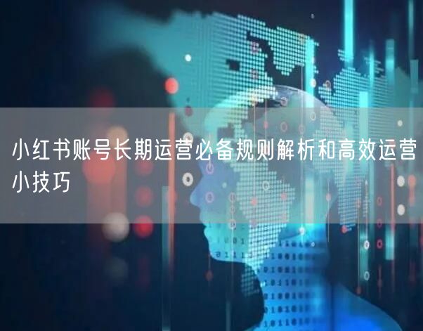 小红书账号长期运营必备规则解析和高效运营小技巧