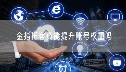 金指拓客真能提升账号权重吗