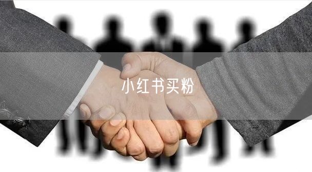 小红书买粉