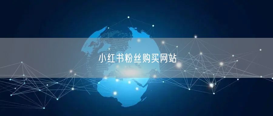 小红书粉丝购买网站