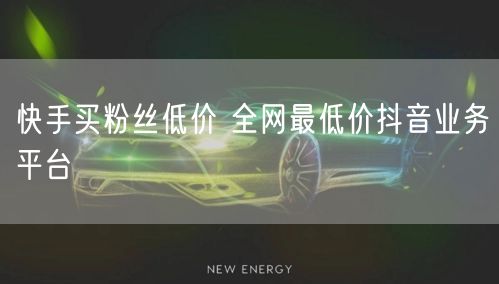快手买粉丝低价 全网最低价抖音业务平台