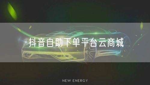 抖音自助下单平台云商城